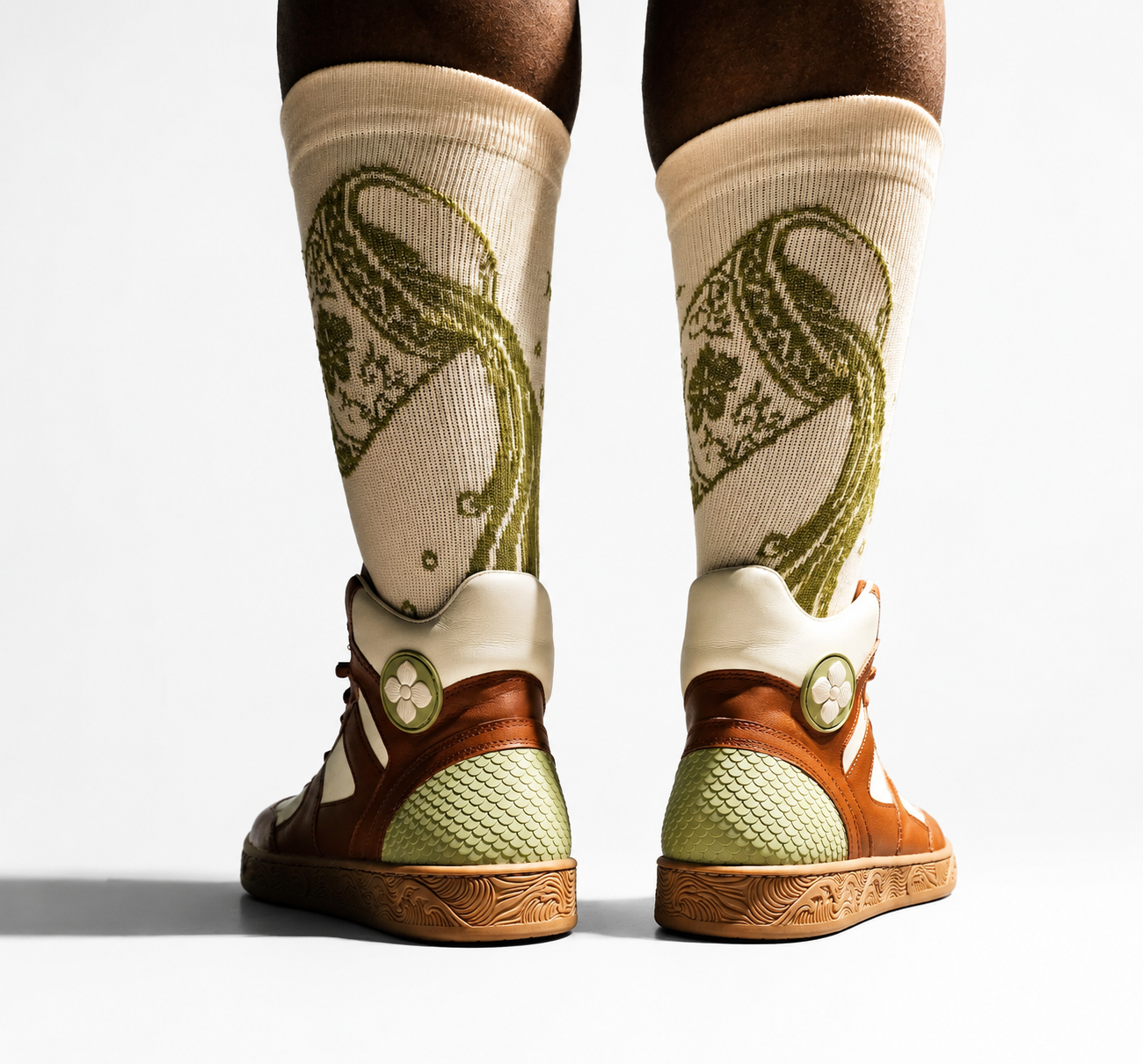Wavegaud™ Tan/Sage Performance Sock